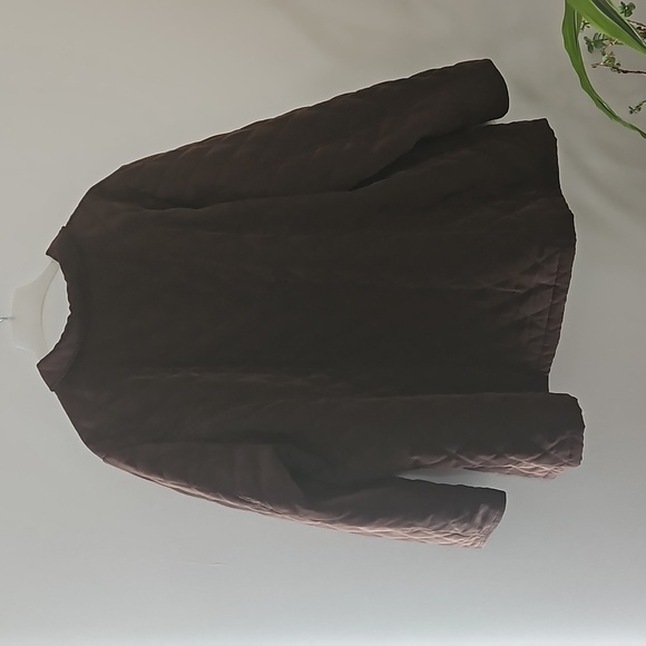 Avenue Quilted  Jacket Sz 26/28 Brown Pre-owned - Picture 8 of 12